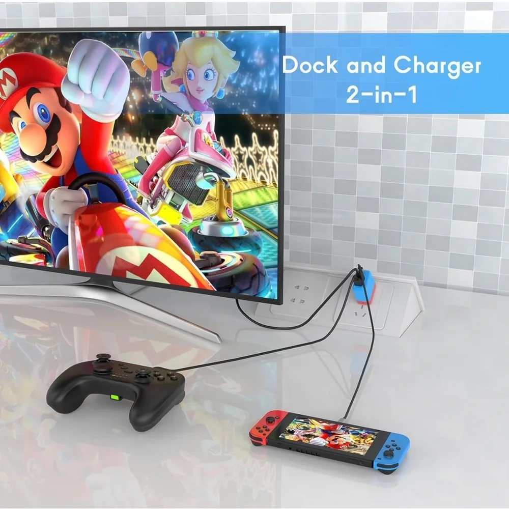 Portable Dock Charger Adapter Switch Accessory PD 36W USB C 4K 60Hz HDMI